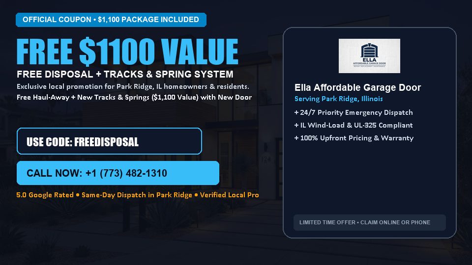 Ella Affordable Garage Door FREE Haul-Away & Heavy-Duty Tracks with New Door